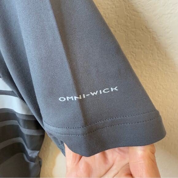 NWT Columbia Lakefront Trail Men’s Size L Dark Gray Golf Novelty Polo - Picture 8 of 12